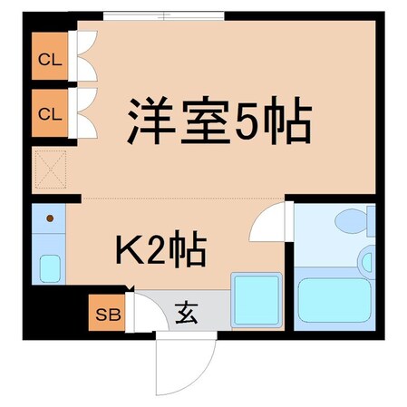 グリーンピア国立の物件間取画像